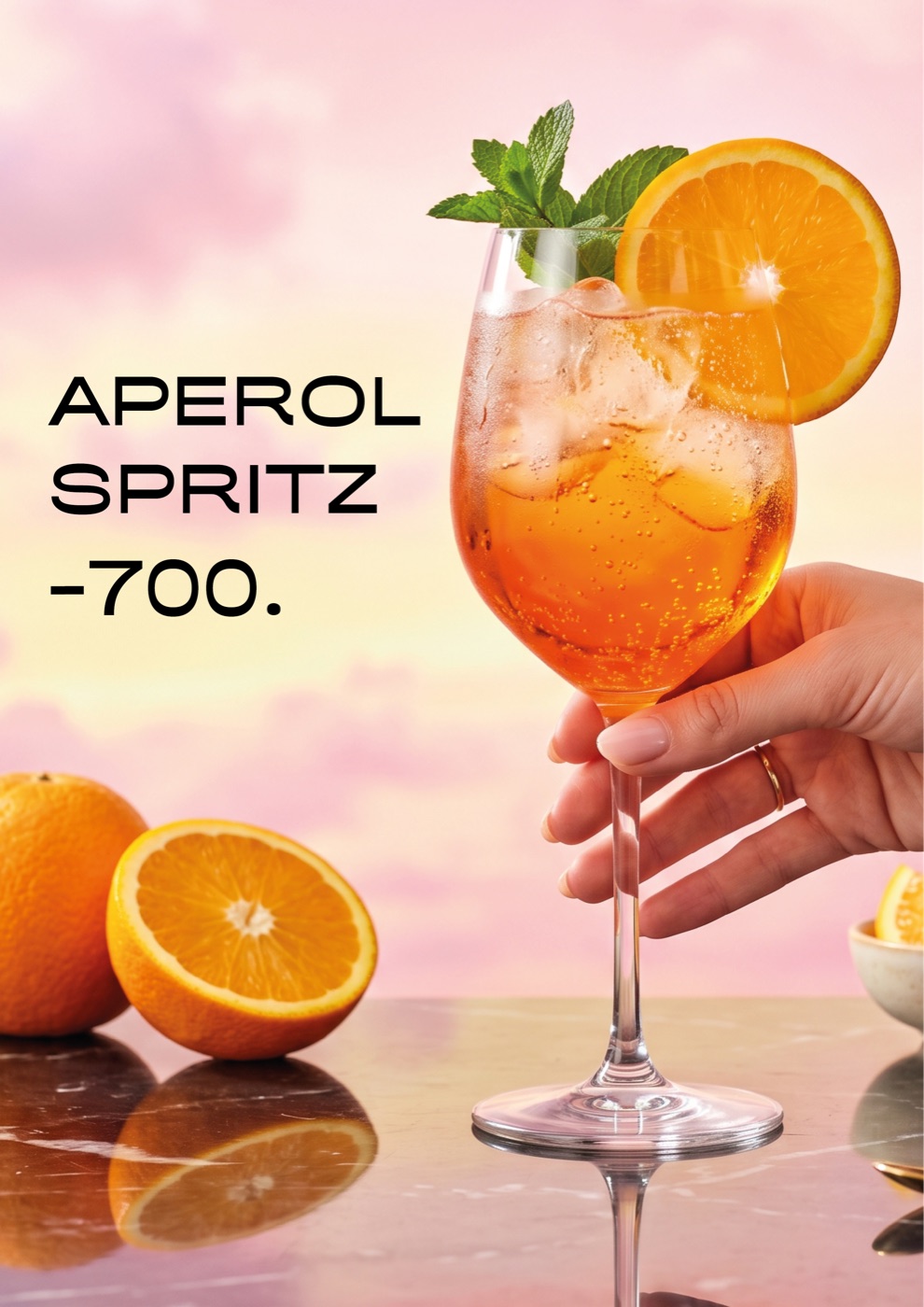 Рекламная карточка бара — Aperol Spritz